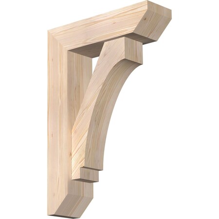 Ekena Millwork Imperial Slat Smooth Bracket w/ Offset Brace, Douglas Fir, 7 1/2"W x 26"D x 38"H BKT0806X26X38IMP06SDF